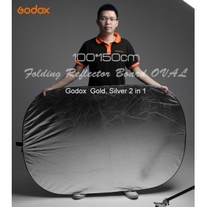 Hắt sáng Godox 2 trong 1(100x150 cm_ Di Động Hình Bầu Dục)